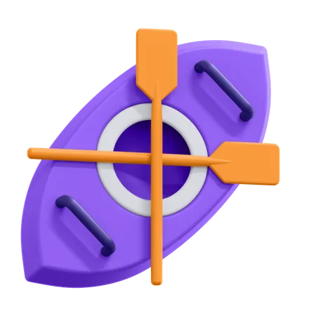 Caiaque  3D Icon