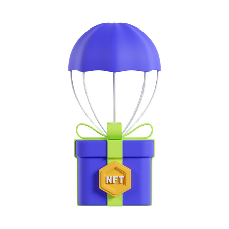 Caída nft  3D Icon