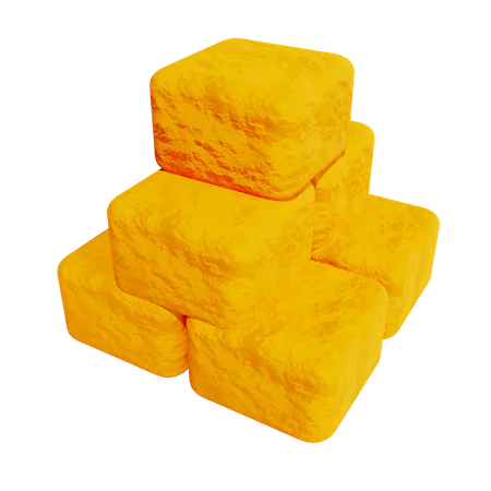 Tofu croustillant  3D Icon