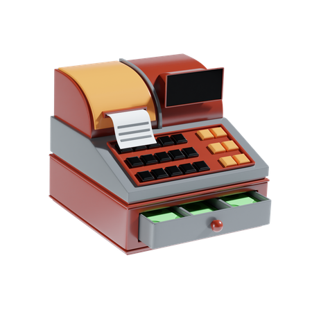 Caisse  3D Illustration