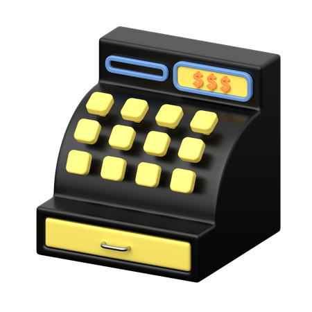 Caisse  3D Icon