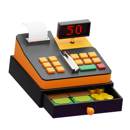 Caisse  3D Icon