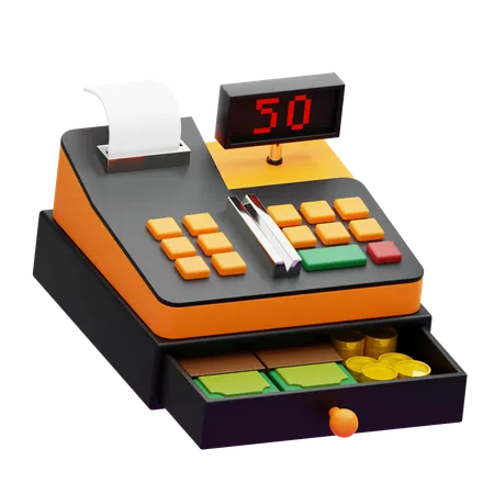 Caisse  3D Icon