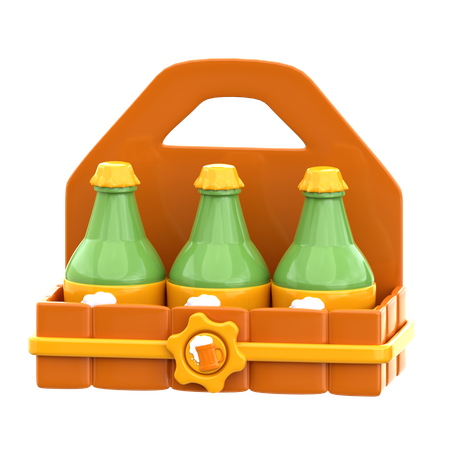 Caisse de bière  3D Icon