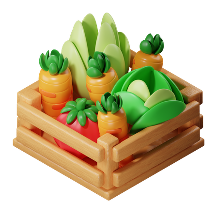 Boîte à légumes  3D Icon