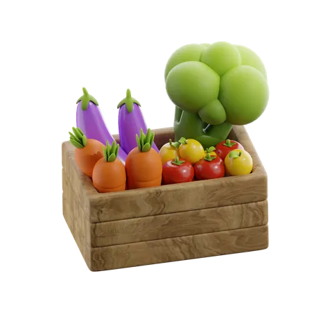Boîte à légumes  3D Icon