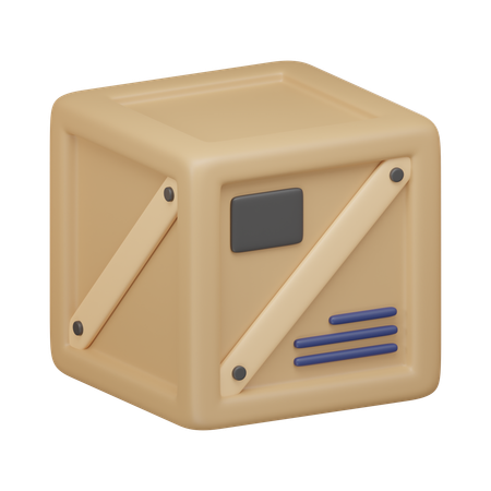 Caisse d'expédition  3D Icon