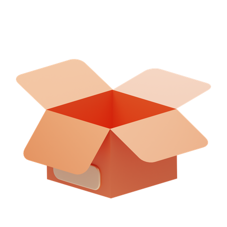 Caixa aberta  3D Icon