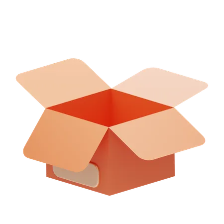 Caixa aberta  3D Icon