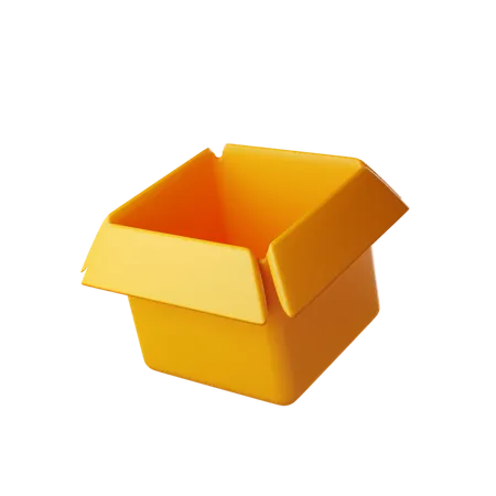 Caixa aberta  3D Icon