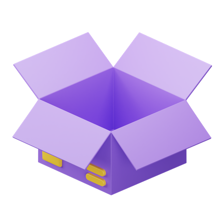 Caixa aberta  3D Icon