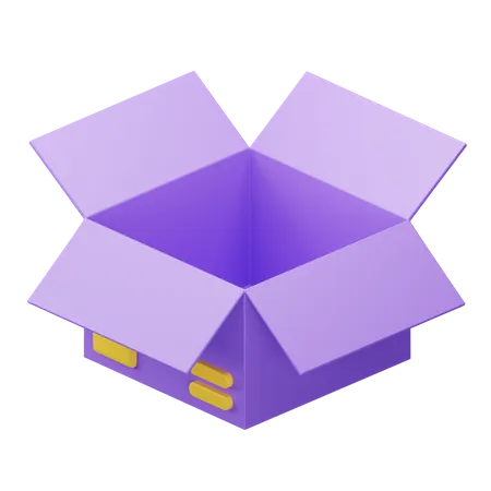 Caixa aberta  3D Icon