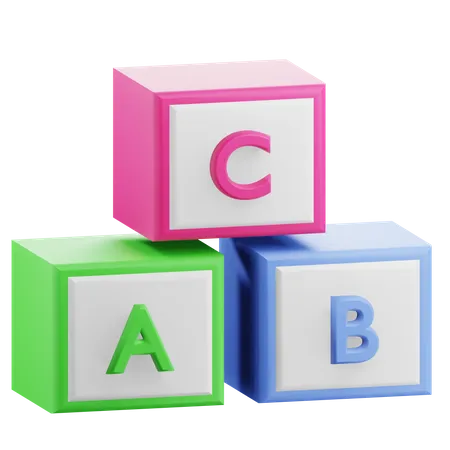 Caixa do Alfabeto  3D Icon