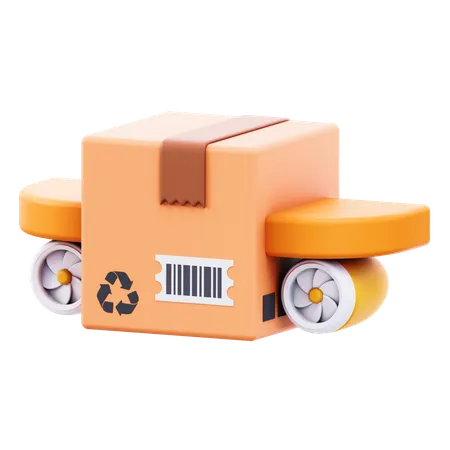 Avião caixa  3D Icon