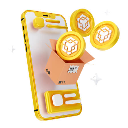 Caixa binance online  3D Icon