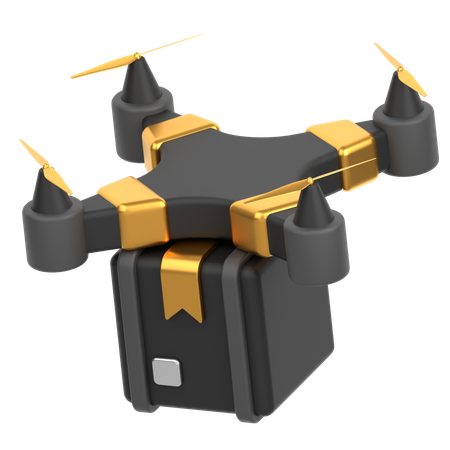 Caixa com drone  3D Icon