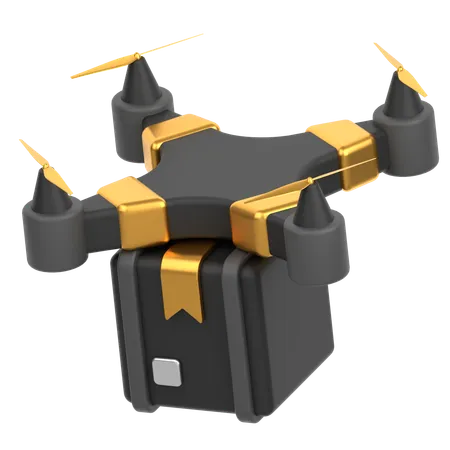 Caixa com drone  3D Icon