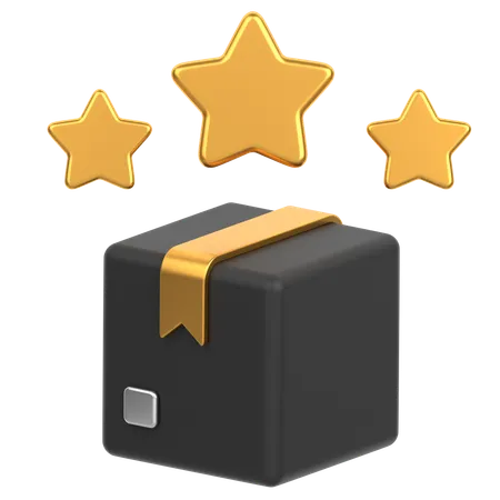 Caixa com estrela  3D Icon