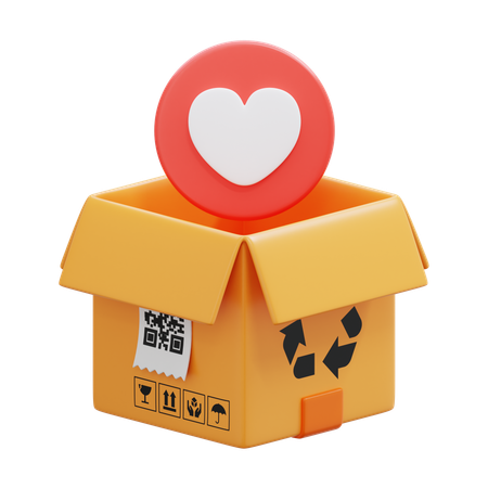 Caixa de amor  3D Icon