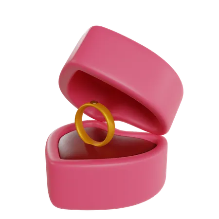 Caixa do anel  3D Illustration