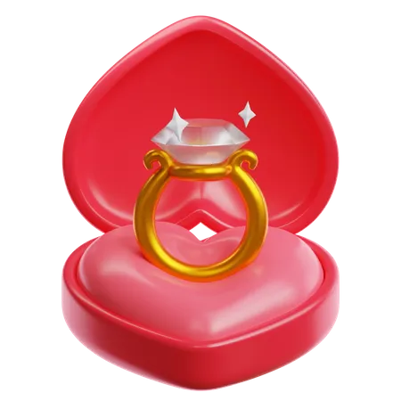 Caixa do anel  3D Icon