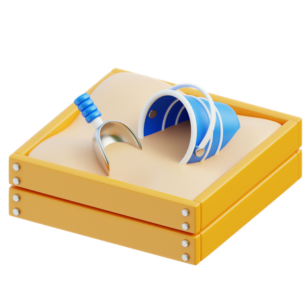 Caixa de areia  3D Icon