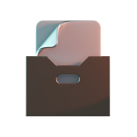 Caixa de arquivo  3D Icon