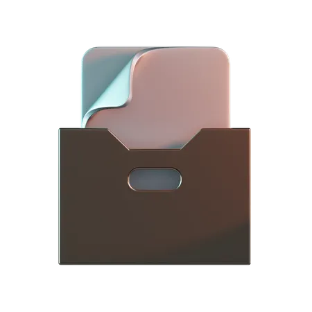 Caixa de arquivo  3D Icon