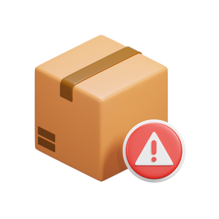 Caixa de aviso  3D Icon