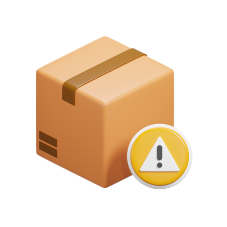 Caixa de aviso  3D Icon