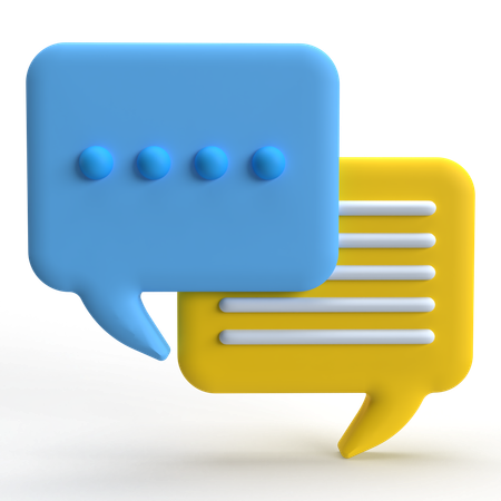 Janela de conversa  3D Icon