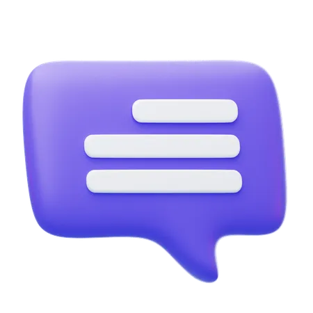 Janela de conversa  3D Icon