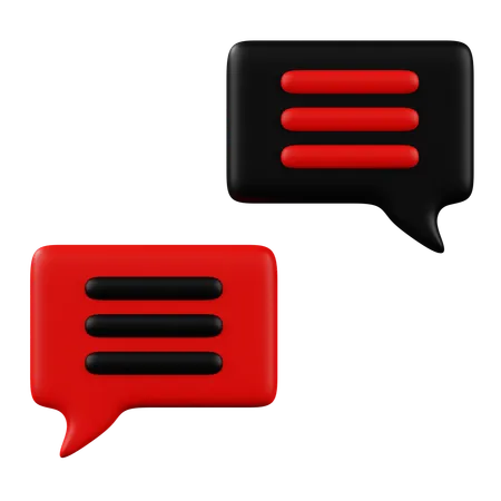 Janela de conversa  3D Icon