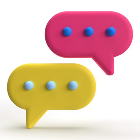 Janela de conversa  3D Icon