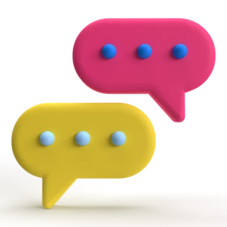 Janela de conversa  3D Icon