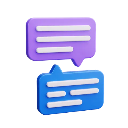 Janela de conversa  3D Icon