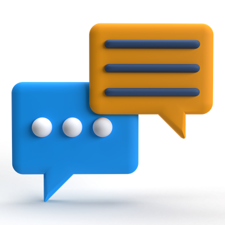 Janela de conversa  3D Icon