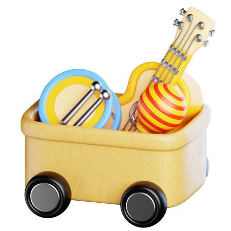 Caixa de brinquedos para crianças  3D Icon