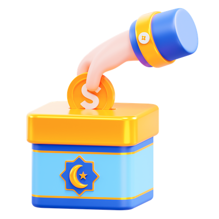 Caixa de caridade  3D Icon