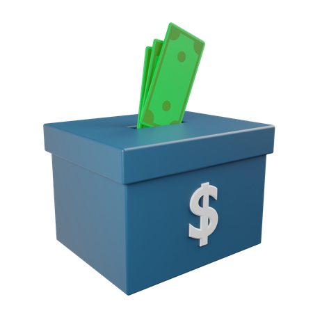 Caixa de caridade  3D Icon