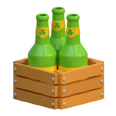Caixa de cerveja  3D Icon