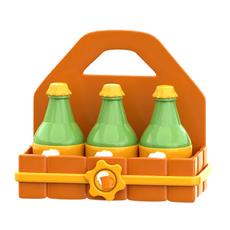 Caixa de cerveja  3D Icon