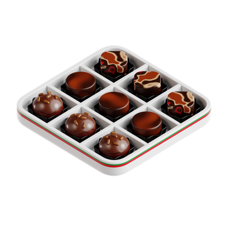 Caixa de chocolate  3D Icon