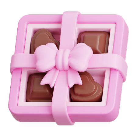 Caixa de chocolate  3D Icon