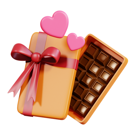 Caixa de chocolate  3D Icon