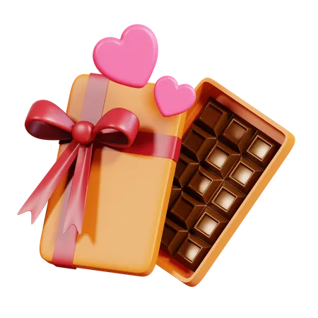 Caixa de chocolate  3D Icon