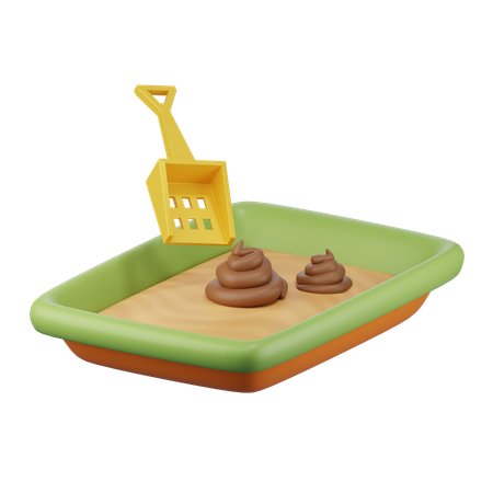 Caixa de cocô  3D Icon