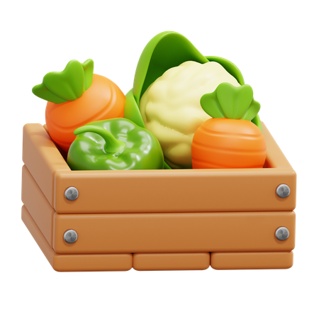 Caixa de colheita  3D Icon
