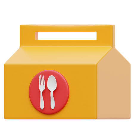 Caixa de comida  3D Illustration