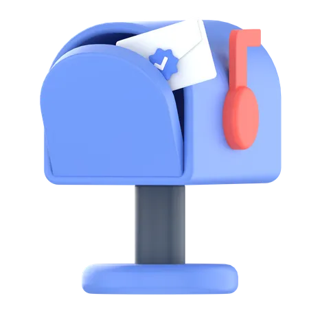 Atendimento ao cliente da caixa postal  3D Icon